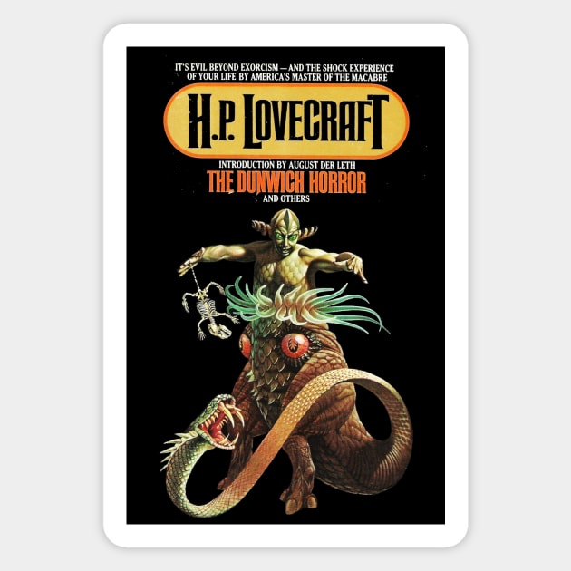 The Dunwich Horror H.P. Lovecraft Vintage Book Cover Magnet by buythebook86